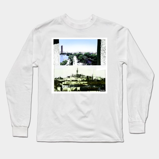 the dual story of Seville photography Long Sleeve T-Shirt by jorge_lebeau